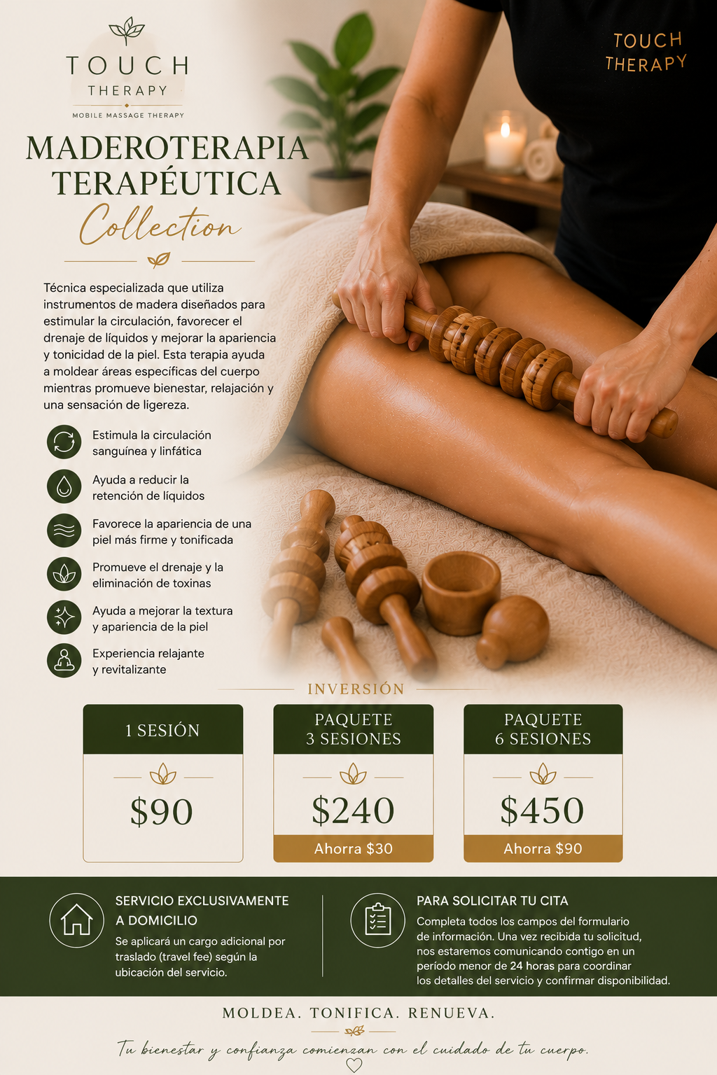Therapeutic Maderoterapia package - 1 sesiones 60 min (Copia)