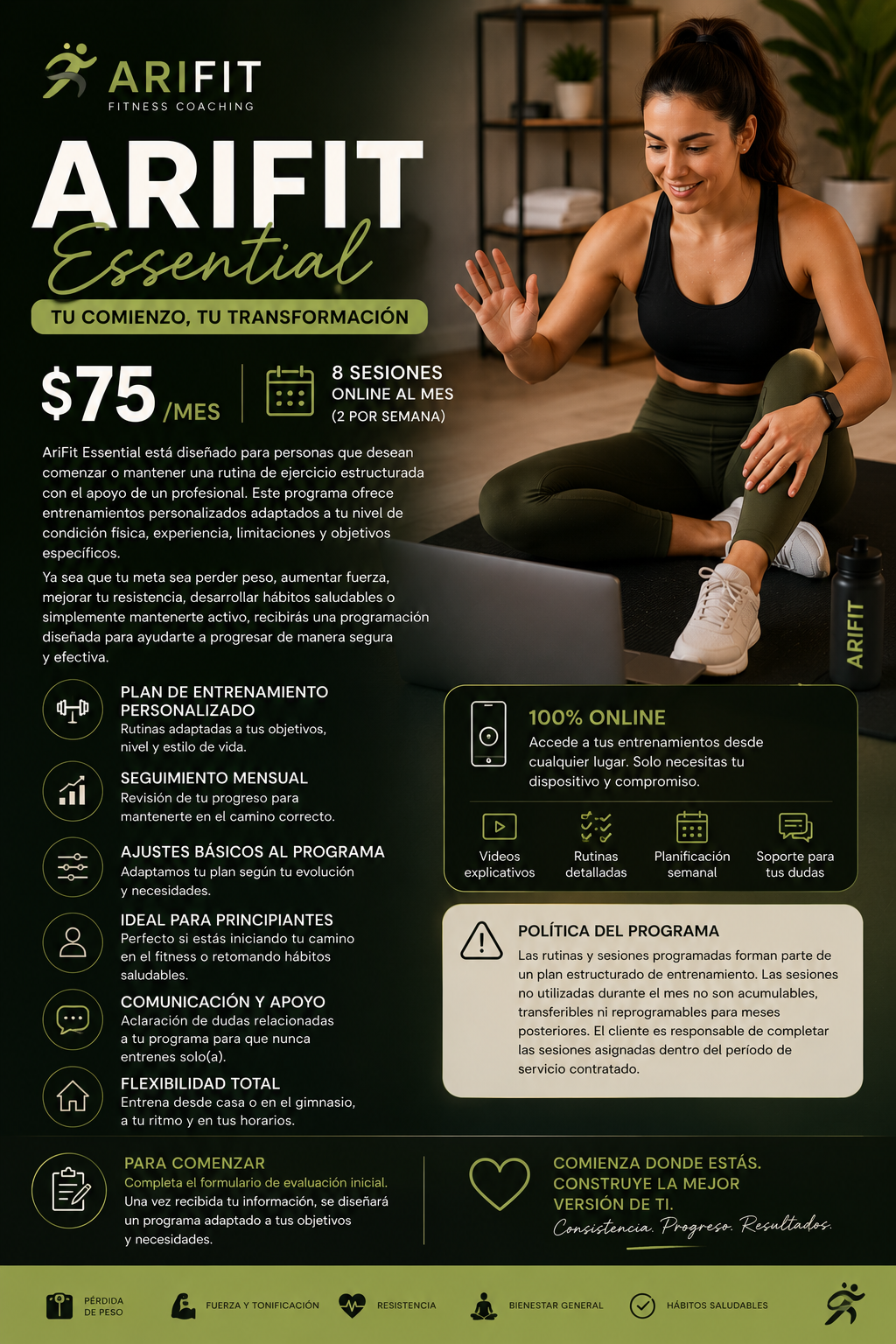 Training - Arifit Essential 8 sessiones
